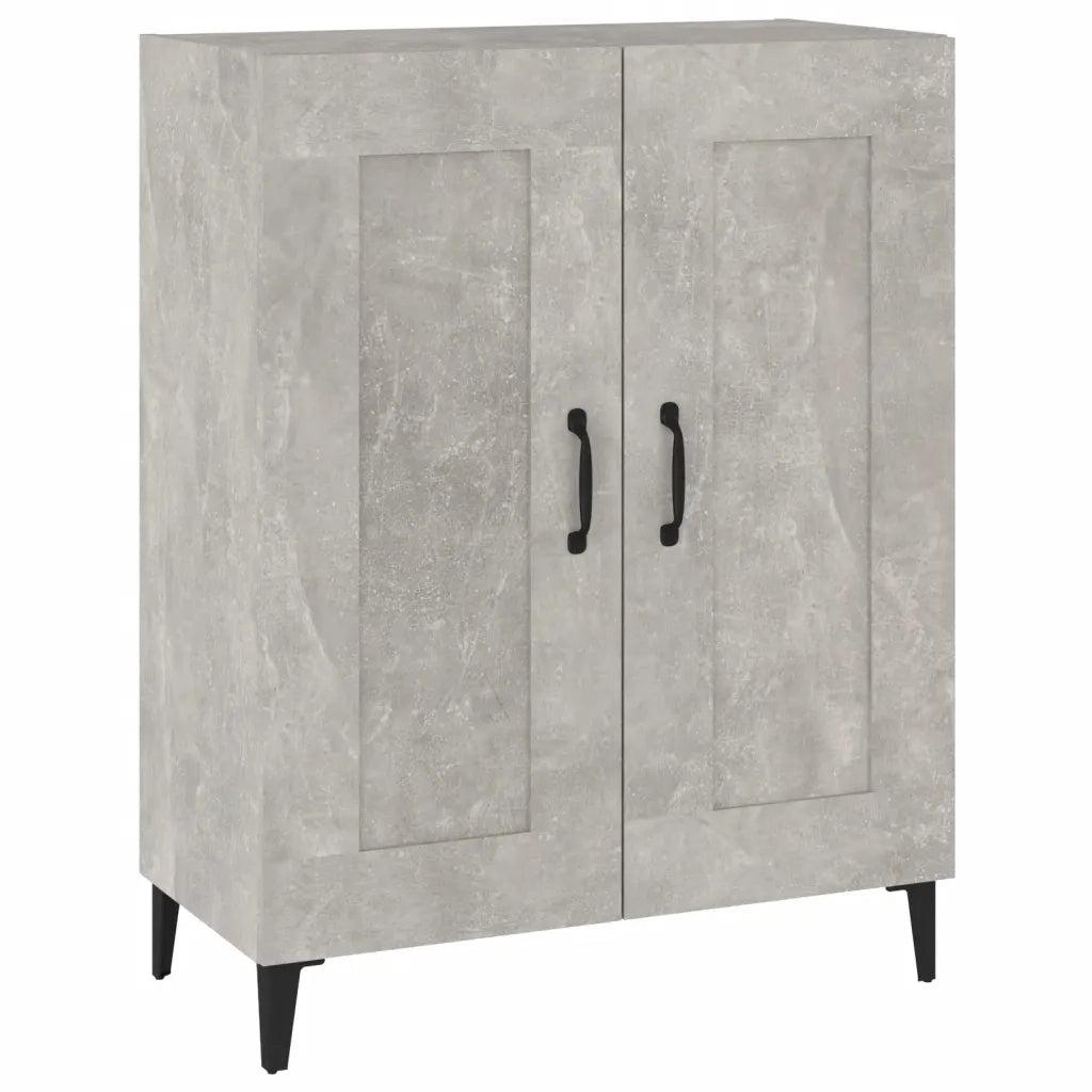 Credenza | Madia | Buffet da pranzo | Armadio da pranzo Grigio Cemento 69,5x34x90 cm in Legno Multistrato