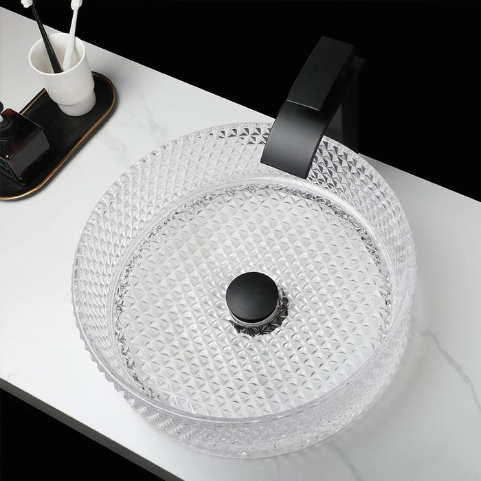 Lavabo Da Appoggio Rea Cristal Transparent