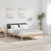 Struttura del Letto marrone e grigio scuro 150 x 200 cm