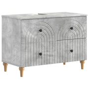 Armadio per Lavabo da Bagno ALKMAAR Grigio Cemento 896138