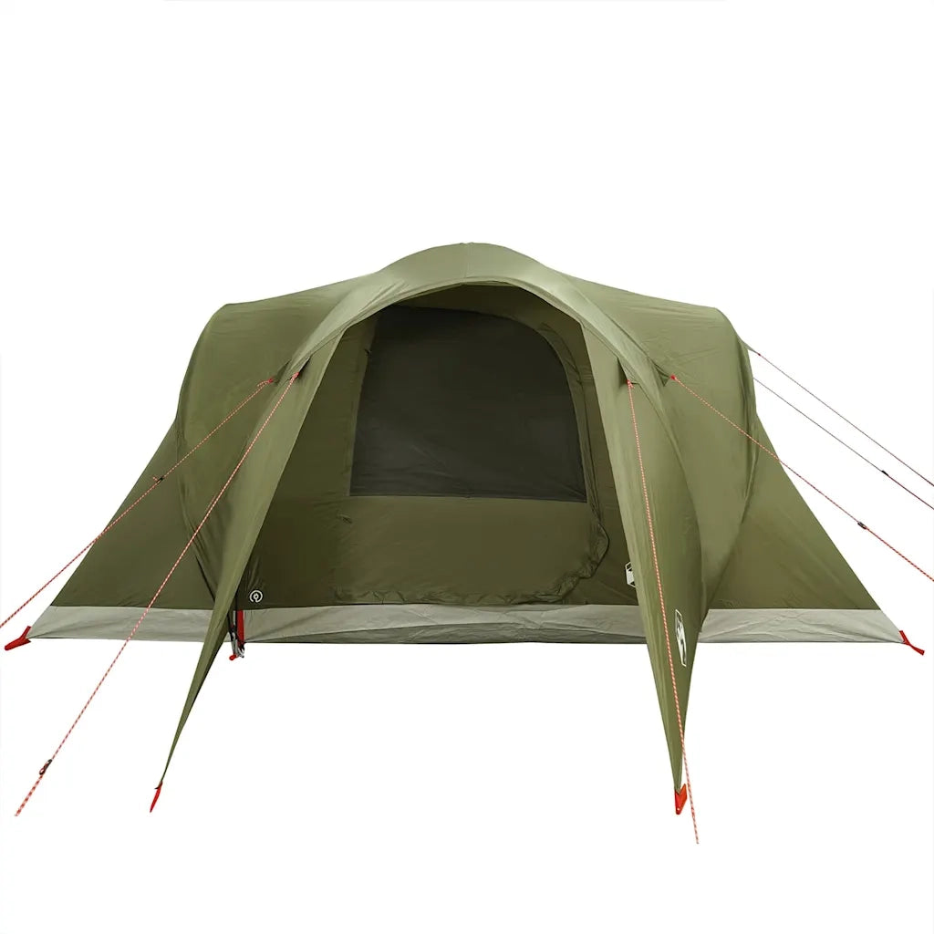Tenda Familiare a Cupola 6 Persone Verde Oliva Impermeabile 4009464