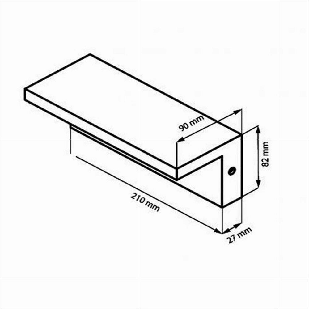 Trade Shop - Applique Da Muro Per Esterno Led 10 W Lampada Da Parete Nero Facciata Ip54 B82-n -
