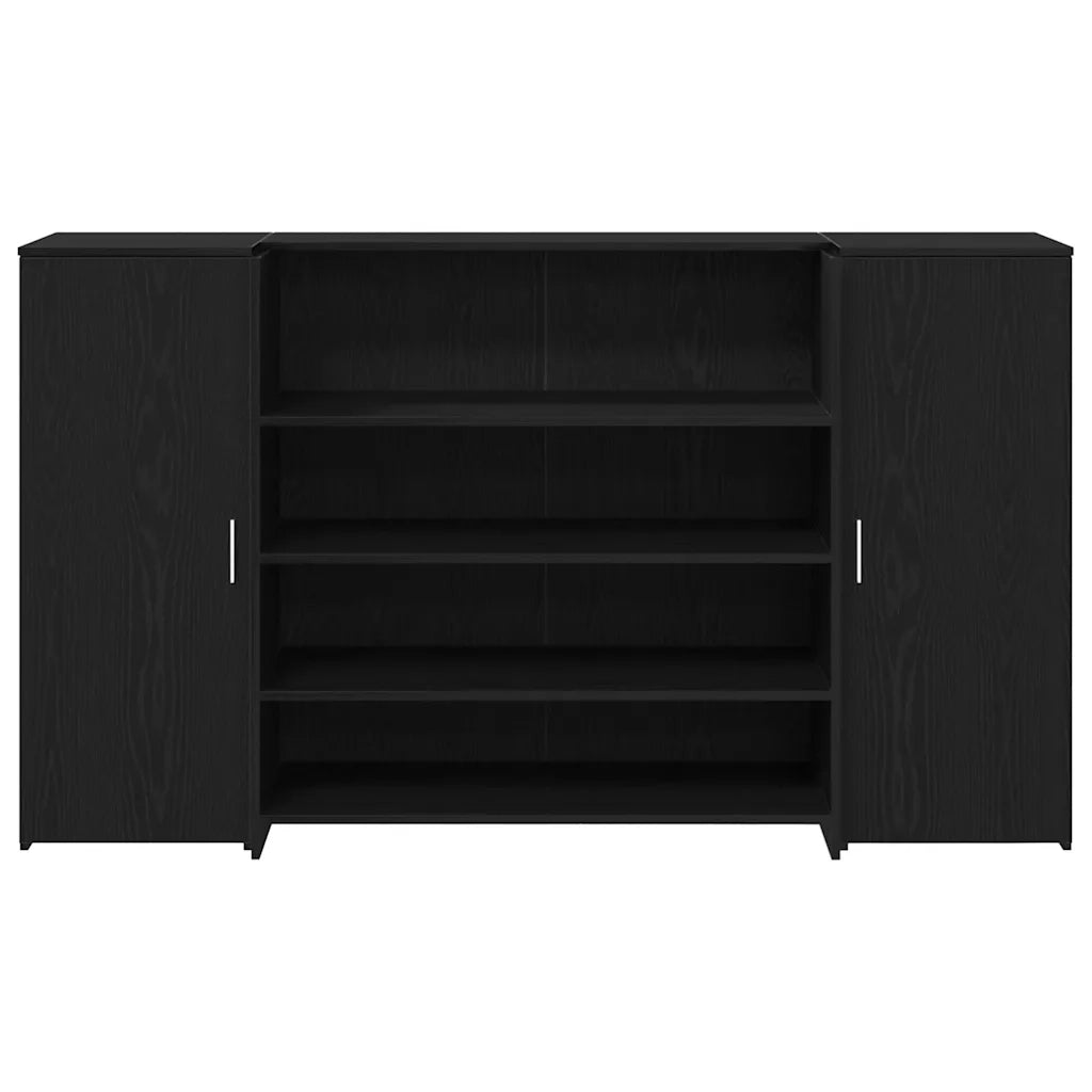 Scrivania per Reception Rovere Nero 180x50x103,5 cm in Legno di Argilla 3324170
