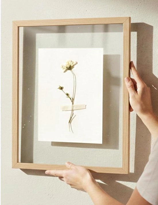Fotolijst in Legno Massiccio con Doppio Vetro in Diversi Formatelli