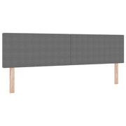 Testiera | Testata LED con Testiera | Testata Grigio chiaro 180 cm Tessuto in Cords