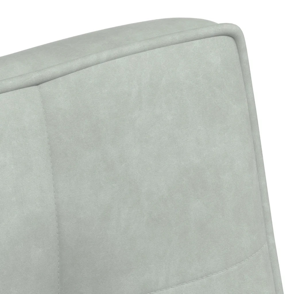 Panca Grigio Chiaro 110x74x84 cm in Velluto CFW4717045