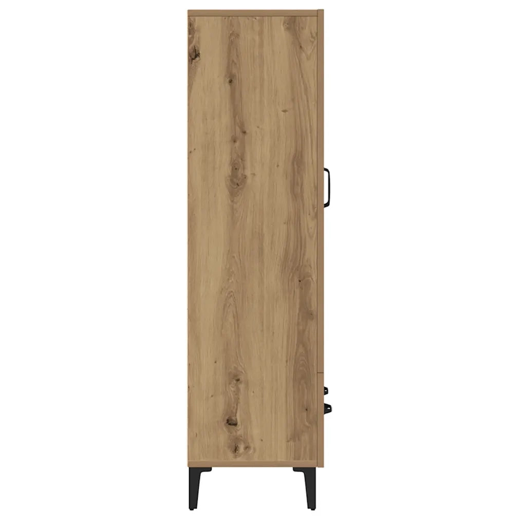 Credenza Rovere Artigianale 70x31x115 cm in Legno Multistrato 856925