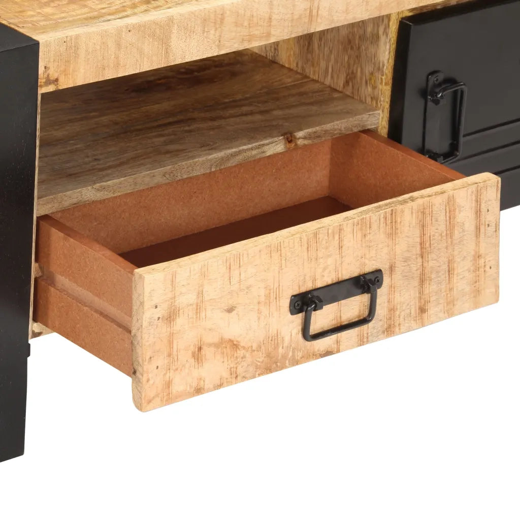 Tavolino da CaffÃ¨ 100x50x40 cm in Legno Grezzo di Mango cod mxl 64227