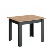 Vicco tavolo da pranzo allungabile Antracite/quercia dorata 100 x 80 cm Estensibile