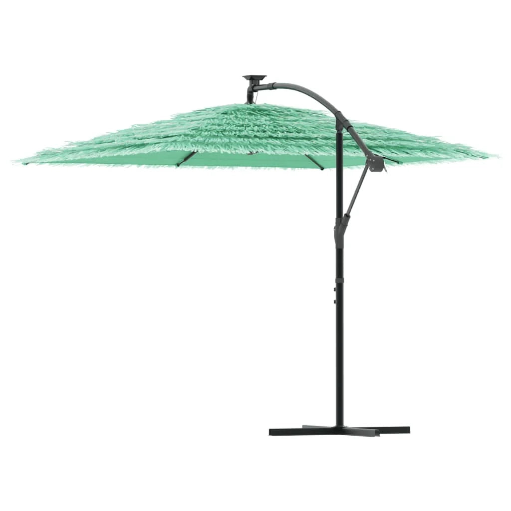 Ombrellone da giardino pieghevole quadrato con palo in acciaio 246 x 246 x 230 cm protezione UV stile contemporaneo poliestere verde 02_0056376