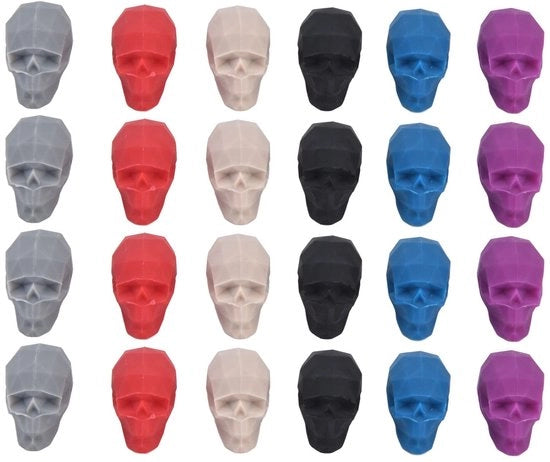 Etichette per bicchieri da vino in silicone 4 pezzi - forma unica - riutilizzabili - identificazione - per vino rosso - etichette per bicchieri