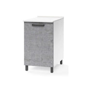 Base per cucina grigio cemento 1 anta Cm 60x50xH 85