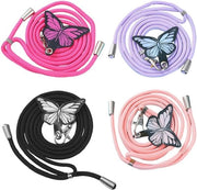 Catenelle per Telefoni a 4 Pezzi con Chiusura Farfalla Anti-Perdita Catenelle per Telefono Universali per Cavi di Telefono Cavi di Telefono - Accessori per Telefono per Fissaggio Sicuro
