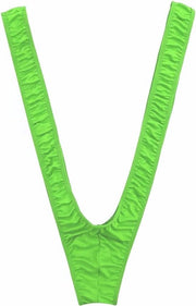 Badpak uomo con disegno di cervo in verde brillante