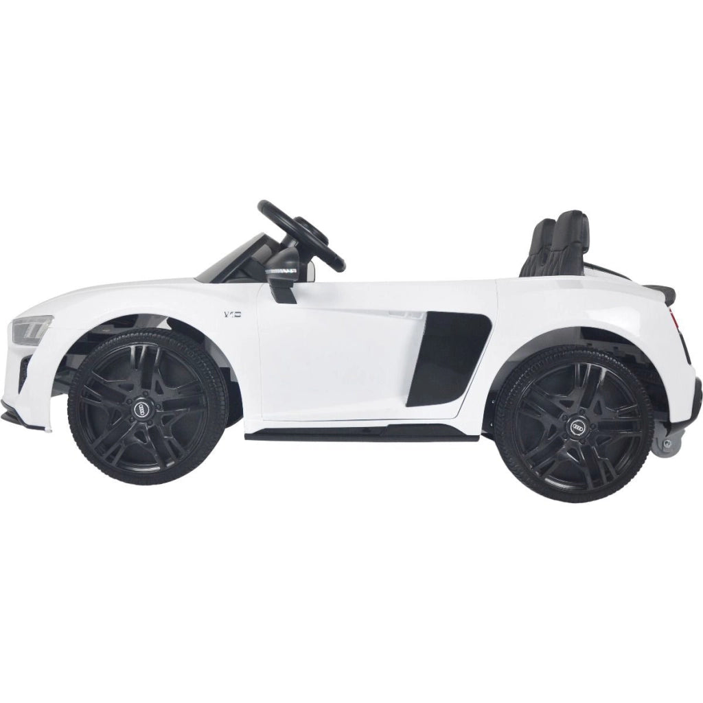 Macchina Elettrica per Bambini 12V con Licenza Audi R8 Spyder Bianca