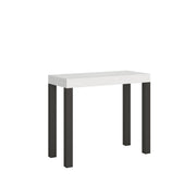 Consolle allungabile 90x40/300 cm Everyday telaio Antracite - Bianco Frassino
