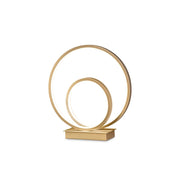 Lampada Da Scrivania-Ufficio Moderna Oz Metallo Ottone Led 23W 3000K Luce Calda