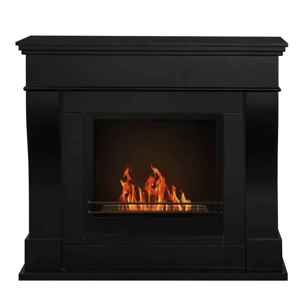 Washington - Camino a bioetanolo da terra 111x43xH99 cm, colore nero