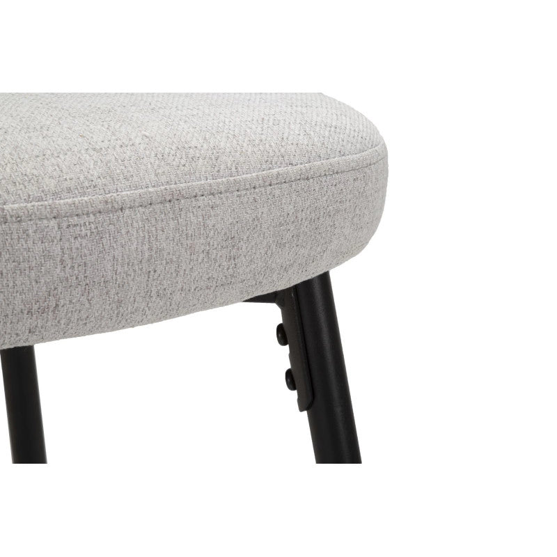 Sgabello Bar Losanna Grigio Set 2 Pz cm 52x59x108