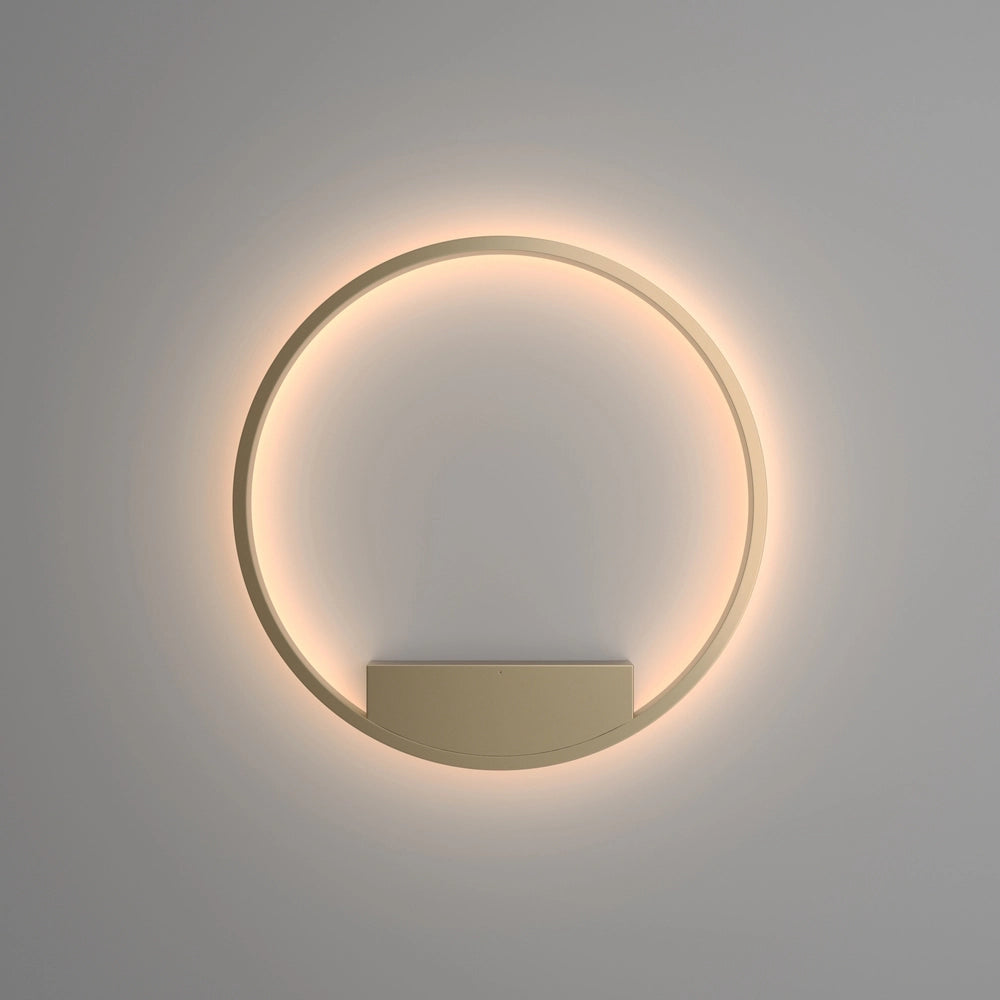 Applique Da Parete Moderno Rim Alluminio Ottone 1 Luce Led 37W