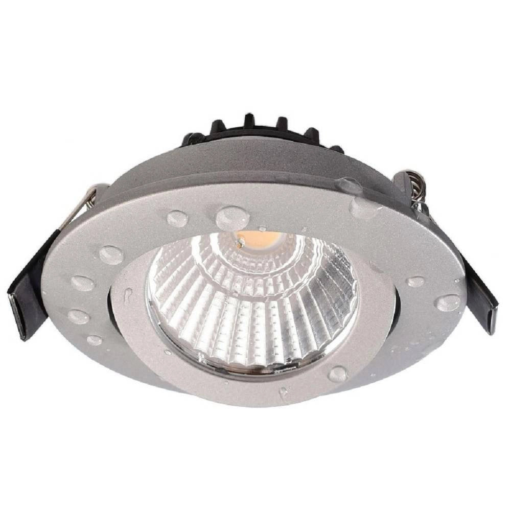 Trade Shop - Faretto Incasso Tondo Slim Luce Soffitto Box Doccia Led 8w Orientabile Dimmerabile -