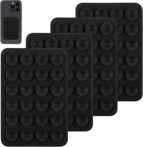 4 pezzi di supporto per telefono in silicone con retroreflettore per fidget houder per selfie e video TikTok - supporto antislip