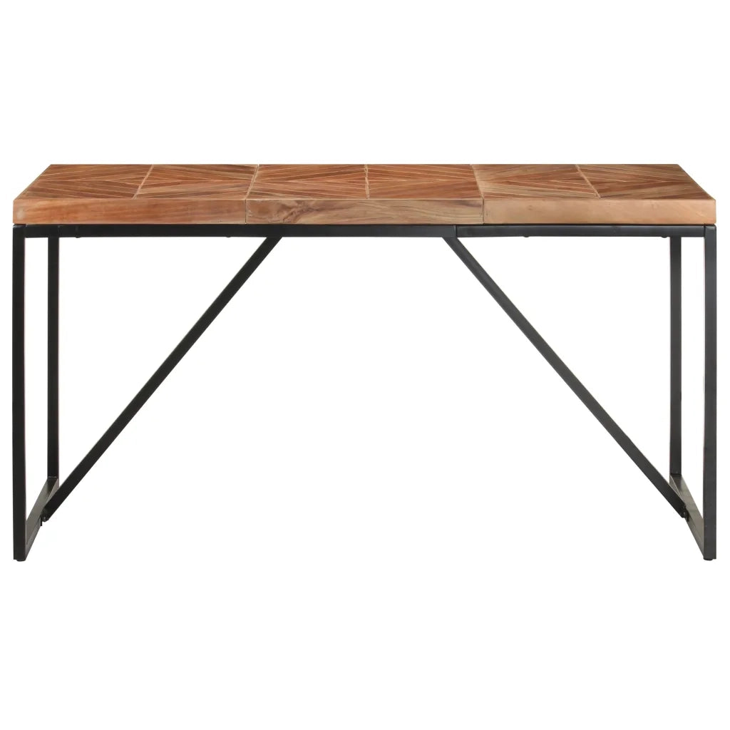 Tavolo da Pranzo 140x70x76 cm in Legno Massello Acacia e Mango cod mxl 24668