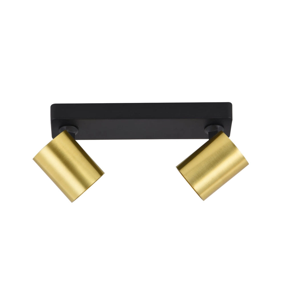 Faretto Snow barra 2xGU10 oro/nero Light Prestige LP-731/2W