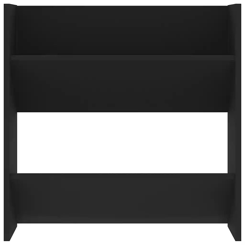 Scarpiere a Muro 4 pz | Mobile per scarpe Nere 60x18x60 cm in Legno Multistrato