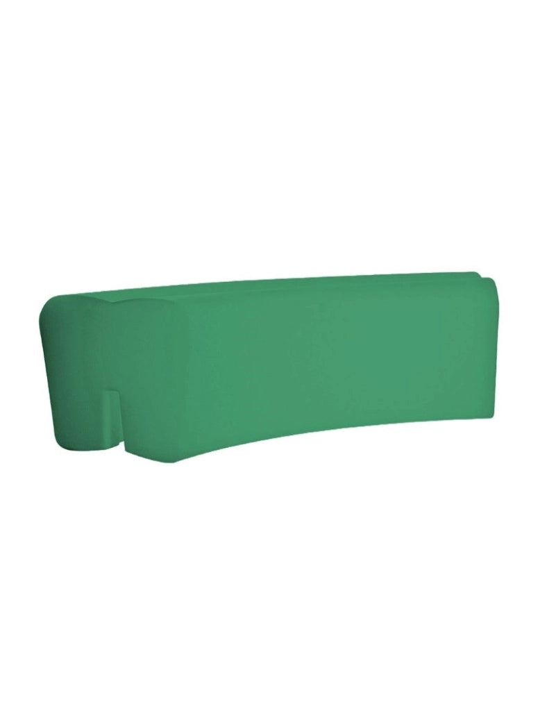 PANCA IN RESINA COLORATA - VERDE SCURO