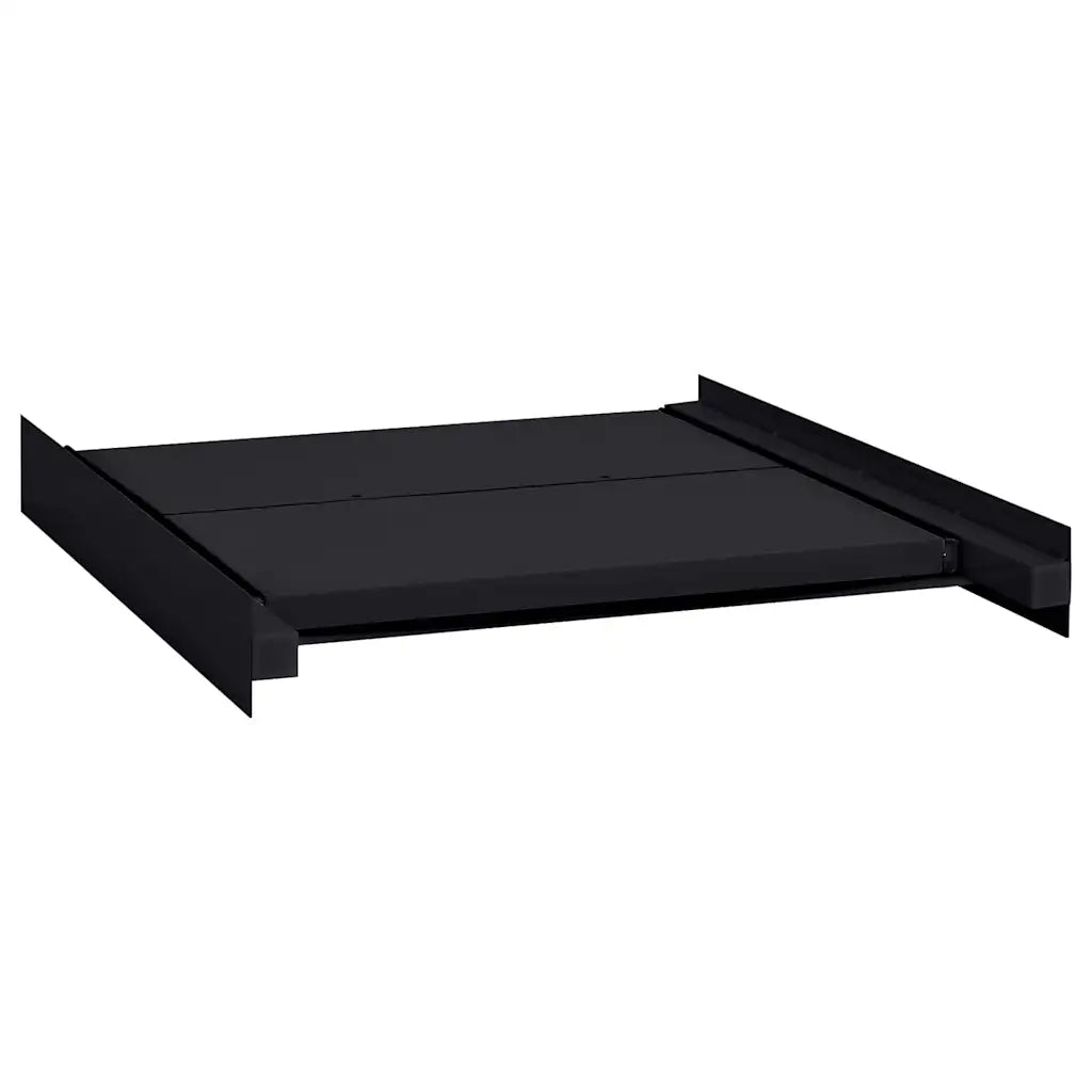 Mensola Intermedia per Lavatrice Nero 60 x 60 x 8 cm Acciaio