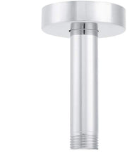 Douchearm G1/2 pollici - Manicotto in Acciaio Inox - Lunghezza 10 cm - Cuffia Regolabile - Rivestimento Cromato - Incluso Copertura Decorativa - Douchearmatuur