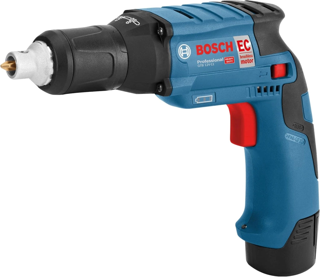 Bosch Professional Bosch 06019E4004 - Avvitatore in cartongesso, 12 V, 3,0 Ah-GTB12V-11-06019E4004, colore: Blu
