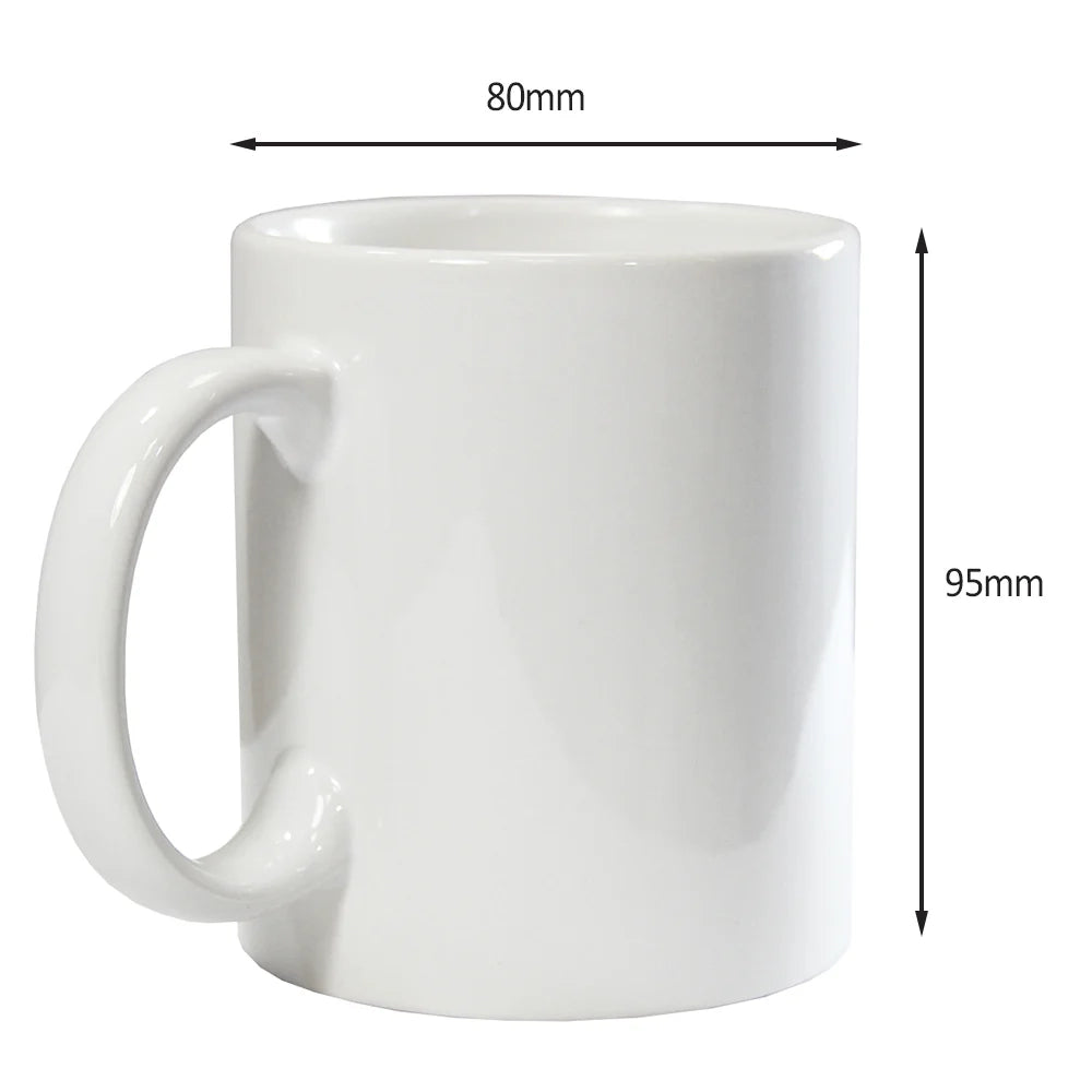 Tazze Sublimazione 300ml 36pz Bianche con Scatole Regalo e Nastro Termico