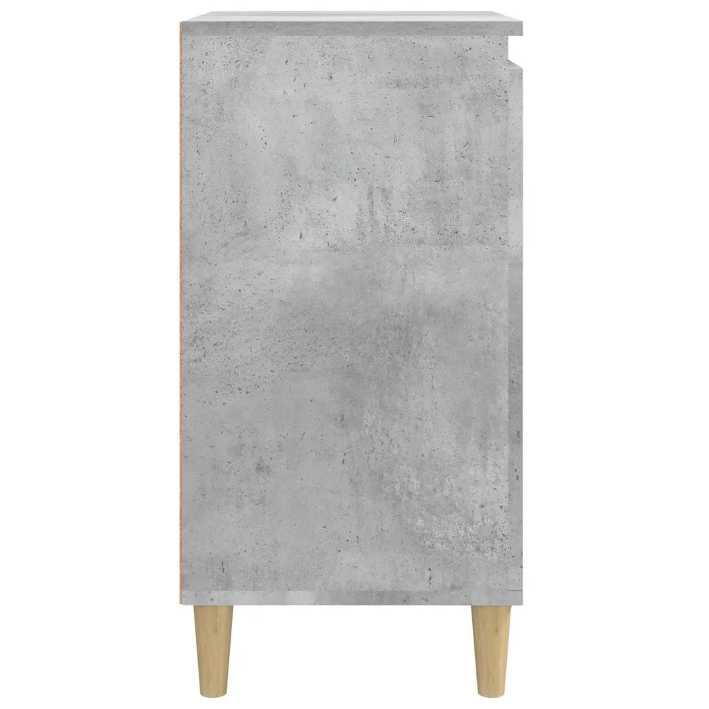Comodino-Tavolino da notte Grigio Cemento 40x35x70 cm in Legno Multistrato 388703