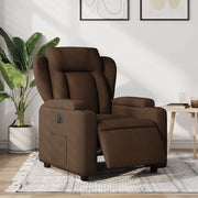 Poltrona Elettrica Reclinabile Marrone in Tessuto 3204462