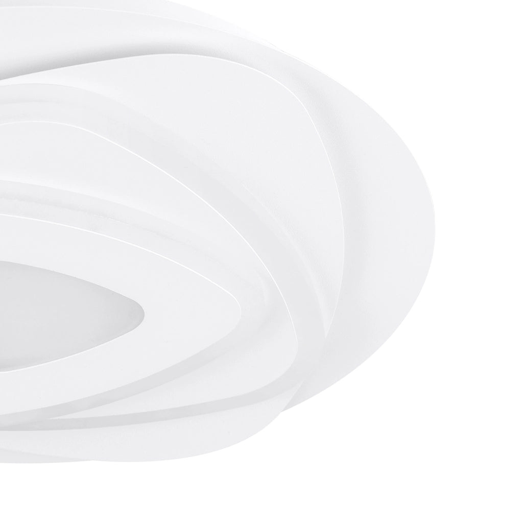Plafoniera Contemporanea Palagiano Acciaio Bianco Luce Led Integrato 14,7W