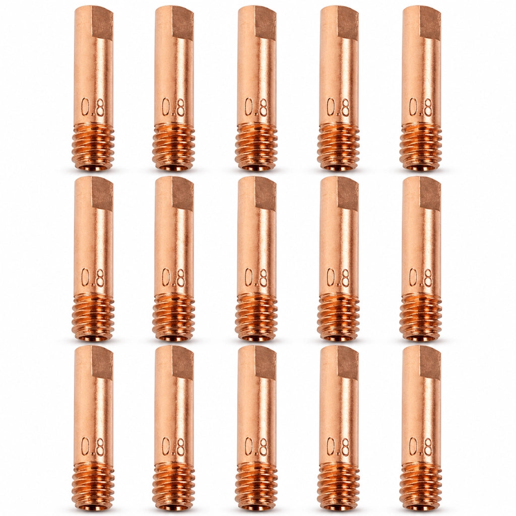 15 Punte Guidafilo M6X25 Torcia MIG MAG 15AK 0,8mm/1,0 mm | 744032-744049 0.8 MM