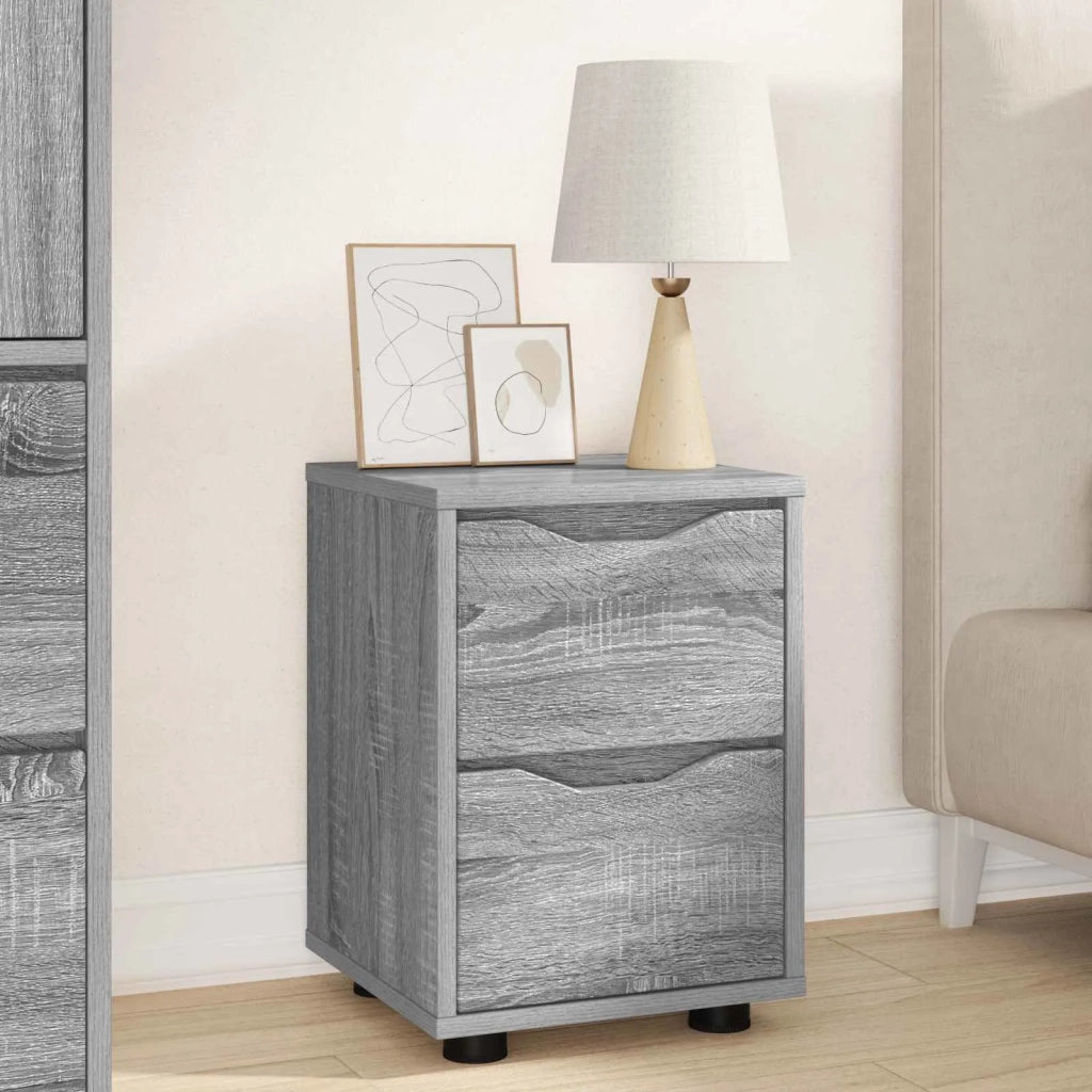 Comodini con cassetto 2 pcs Grigio Sonoma 30,5 x 30 x 43 cm 888810