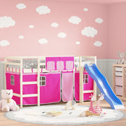 Tende per Letto a Soppalco Rosa in Poliestere 835915