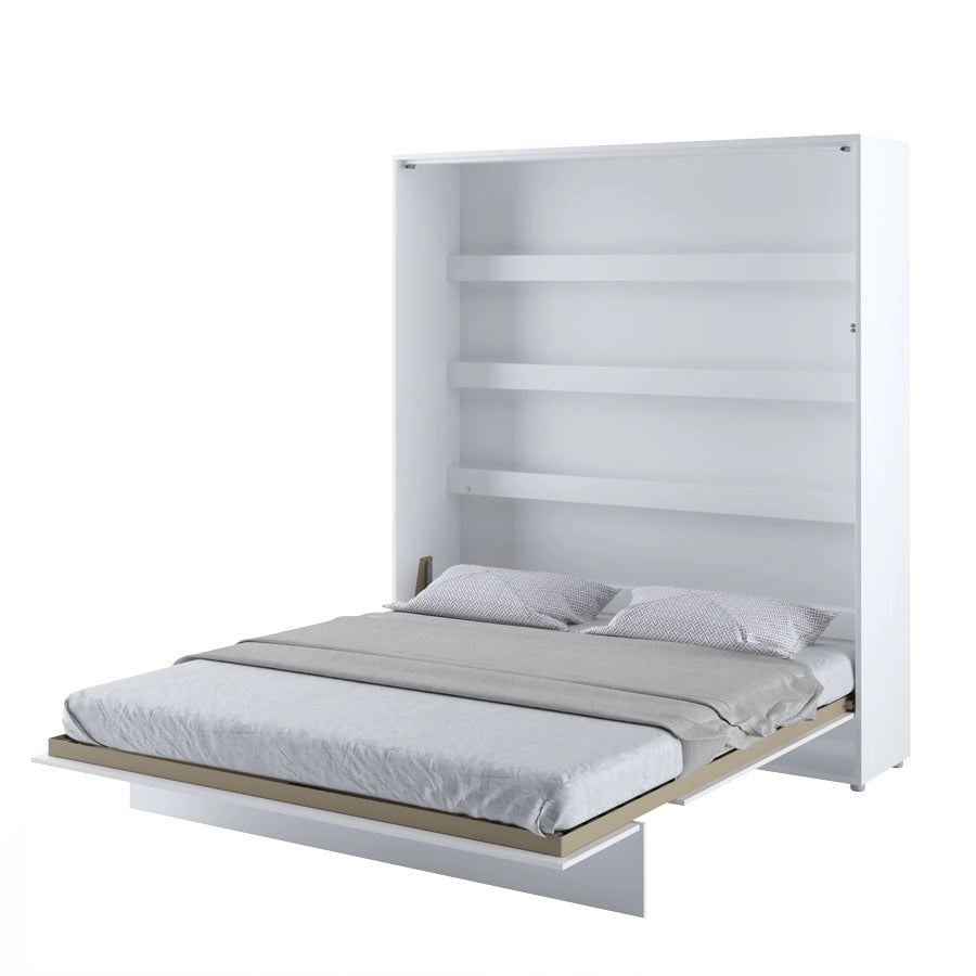 Lenart Bed concept letto da parete verticale cm191x46-228x217H Bianco opaco