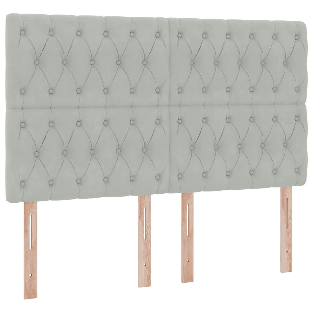 Letto con contenitore e materasso Grigio chiaro 140 x 200 cm 3372093