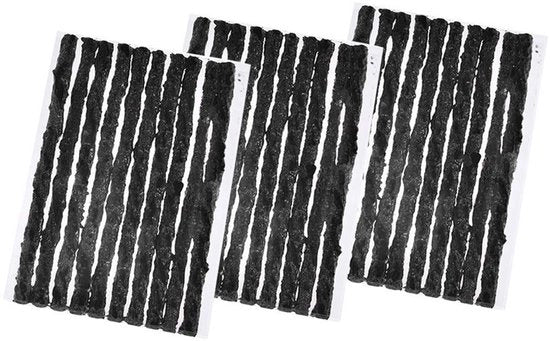 Set di riparazione pneumatici 30 pezzi - Set di riparazione senza prensione - Attrezzo - Riparazione pneumatici - Puntura pneumatici - Adatto per pneumatici in gomma - 100mm x 3,5mm