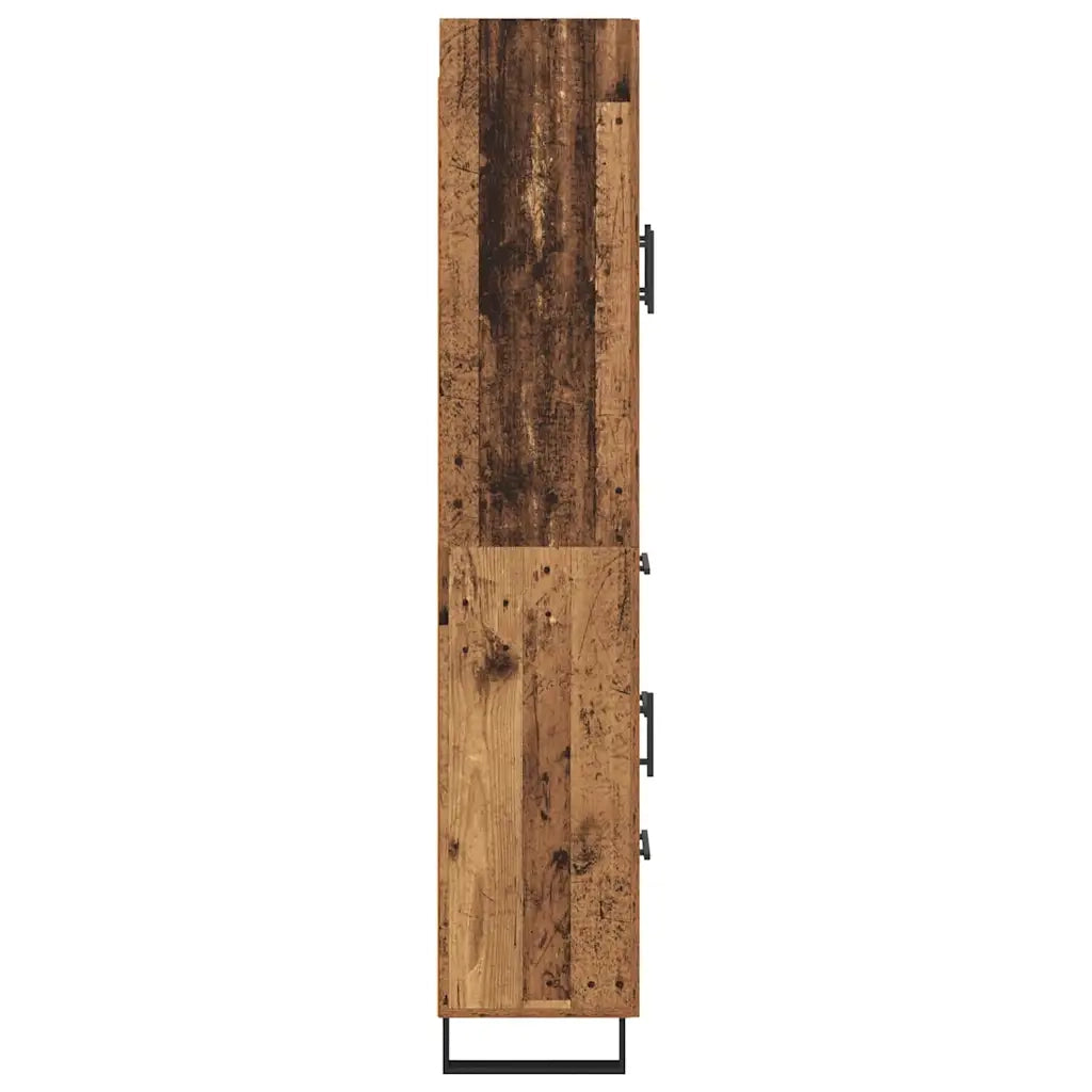 Credenza con cassetto 2 pcs Legno vecchio 69,5 x 34 x 180 cm 3415693
