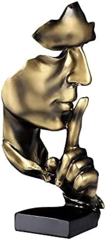 Scultura Zen per la Decorazione Interna - Statuetta a Tonalità Gialla