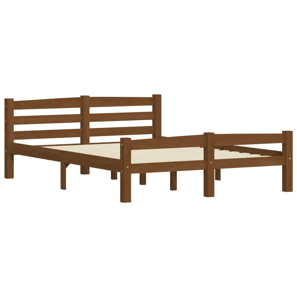 Giroletto senza Materaso Ambrato in Legno di Pino 140x200 cm 322078