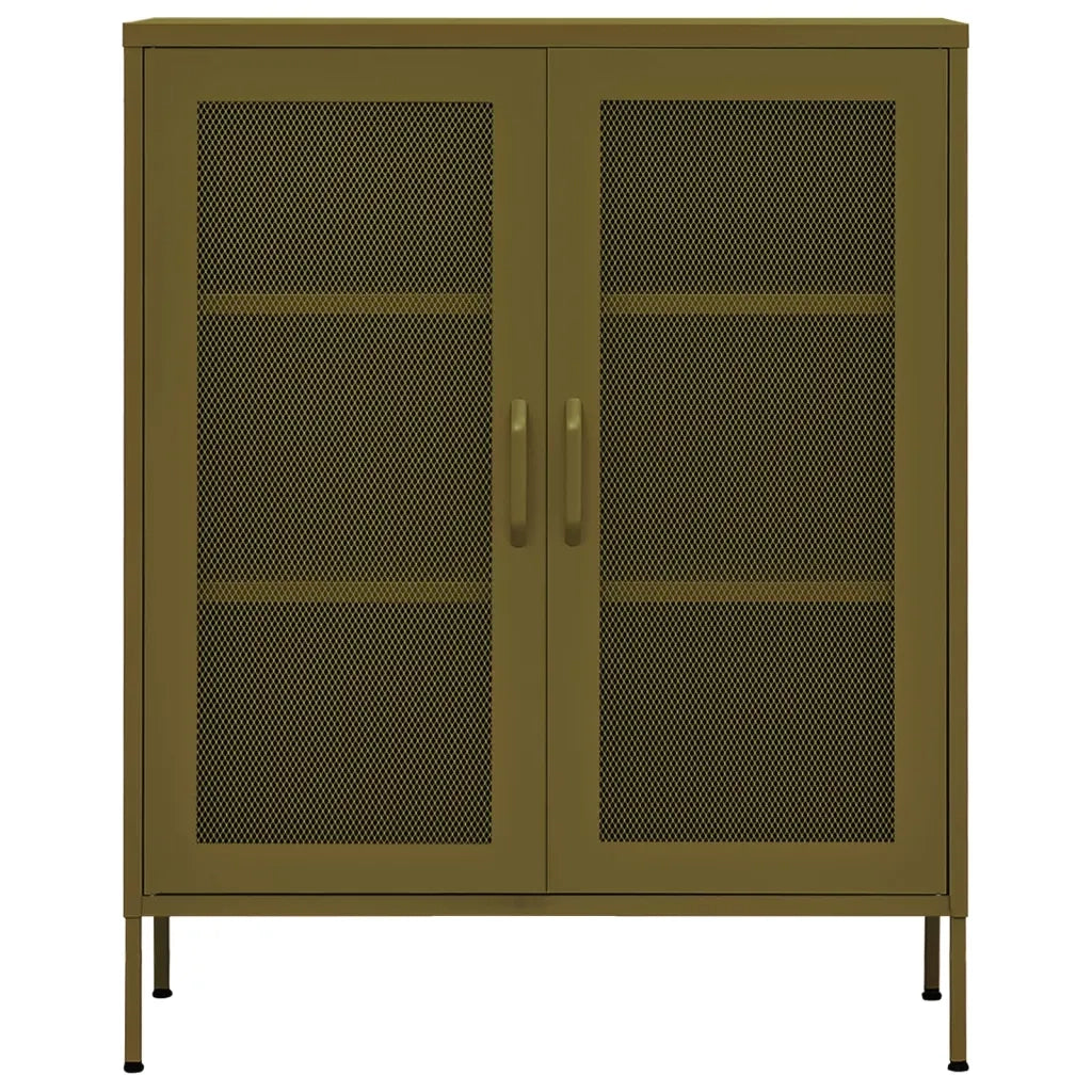 Armadietto Verde Oliva 80x35x101,5 cm in Acciaio