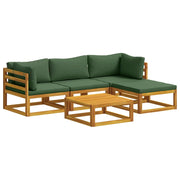 Set di divani 5 pz Naturale Legno di Acacia Massello 3417248