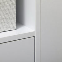 Carrello da Cucina con Armadietto e Ripiani Regolabili 75x39,5x88 cm Bianco