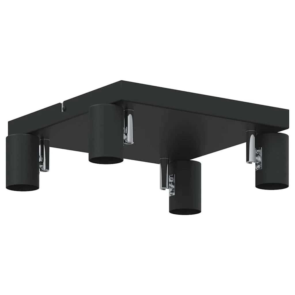 Faretto da soffitto orientabile dal design moderno per interni 26,5 x 26 x 11,5 cm metallo nero 02_0058294